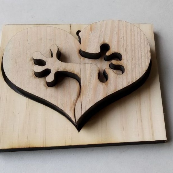 Thick wood cut